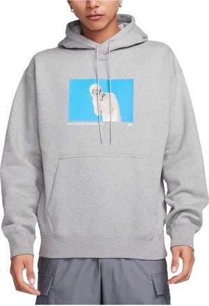 Nike SB Graphic Fleece Hoodie Asia Sizing Dark Grey Heather FN2557-063