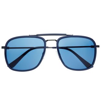 Breed Mens Blue Pilot Sunglasses BSG068C4