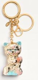 Valentino Garavani Valentino Garavani Le Chat De La Maison Nylon Bag Charm With Key Ring Wo
