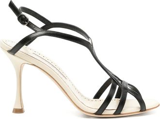 Manolo Blahnik Sandali con cinturino 100mm - Nero