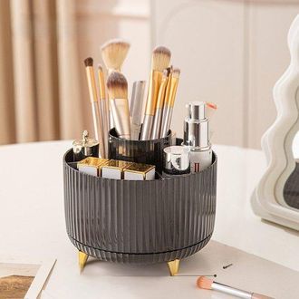 OEM Tubo Organizador Giratorio Para Brochas De Maquillaje Para Escritorio, Caja Para El Cuidado De La Piel, Giratorio, 15 15 12,5 Cm