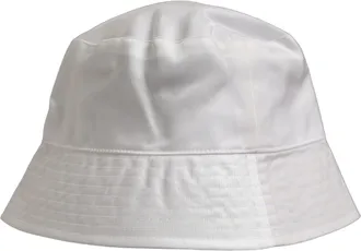 Dolce & Gabbana HAT10029 Nylon Wide Brim Bucket Hat - White