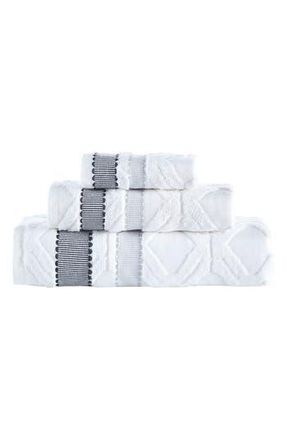 Brooks Brothers Large Square Turkish Cotton 3-Piece Towel in White at Nordstrom Rack