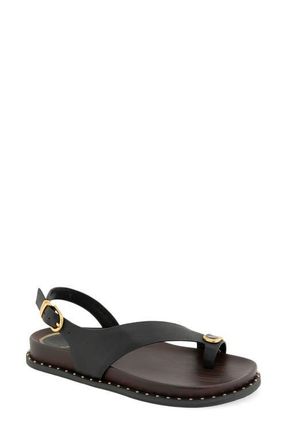 Kenneth Cole Dixon Sandal in Black Leather at Nordstrom, Size 8.5