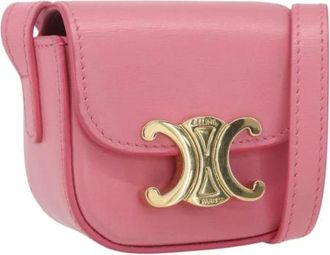 Celine Pre-owned Cross Body Bags, female, Pink, Size: ONE SIZE Pre-owned Vintage Cross Body Bag