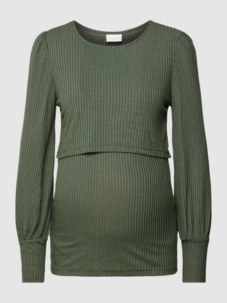 Mama Licious Umstands-Longsleeve mit Rundhalsausschnitt Modell MLALANA in Dunkelgruen, Größe XXL
