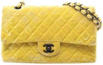 Chanel Borsa a tracolla vintage Pre-owned in tessuto - - Pre-owned - Donna - Giallo - ONE SIZE