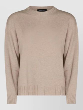 Fabiana Filippi silk blend crew neck long sleeve top