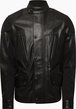 Belstaff Mens Motorcycle Leather Jacket - Black - Size: 40/Regular