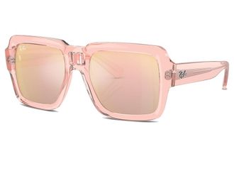 Ray-Ban Magellan Polarized Fashion Mens Sunglasses Transparent Pink : 54mm, Acetate/Plastic