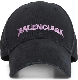 Balenciaga Caps, male, Black, Size: L DIY Back Cap