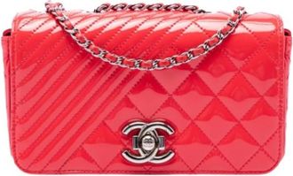 Chanel Pre-owned Coco Boy Flap Bag - Dames - Vintage Schoudertas - Rood - ONE Size - Leer - Vintage