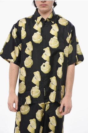 Givenchy Camicia in Seta LEMON con Taschino taglia 38