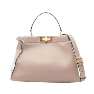 Fendi Pre-owned Handbags, female, Beige, Size: ONE SIZE Pre-owned Vintage Handbag