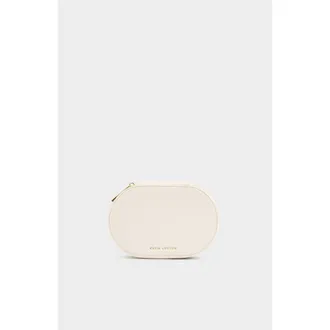 Katie Loxton Oval Jewellery Box in Off White at Nordstrom