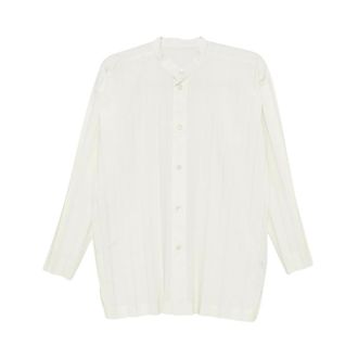 Issey Miyake Edge Shirt - Shirts - Hombre - Blanco - L