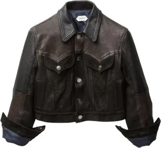 Versace Black Shirt Collar Jacket
