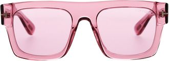 Tom Ford Pre-owned Womens Tom Fausto Sunglasses TF711 in Pink Acetate - Rose - One Size