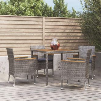 vidaXL Furniture Limited - Set Comedor De Jard&iacute;n 5 Piezas Con Cojines