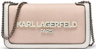 Karl Lagerfeld Kosette Canvas Shoulder in Pink at Nordstrom
