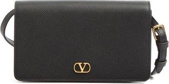 Valentino Garavani Mini VLOGO Leather Shoulder Bag in Black at Nordstrom