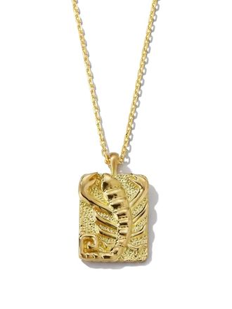 David Webb 18K yellow gold diamond Scorpio Zodiac pendant necklace - Goud