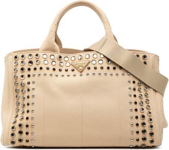Prada Pre-owned Prada Canvas Canapa Bijoux Satchel Ladies E7CZ6R538PAIHIW3