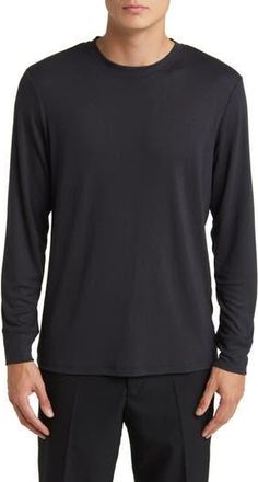 Theory Essential Long Sleeve T-Shirt in Black - 001 at Nordstrom Rack, Size Xx-Large