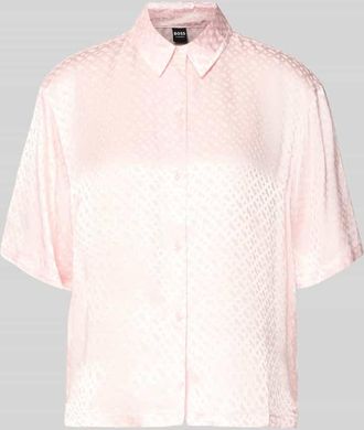 HUGO BOSS Regular Fit Pyjama-Oberteil aus reiner Viskose in Rosa, Gr&ouml;&szlig;e XXL