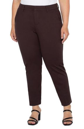 Liverpool L.A. Liverpool Kelsey Ponte Knit Trousers in Java at Nordstrom, Size 22W