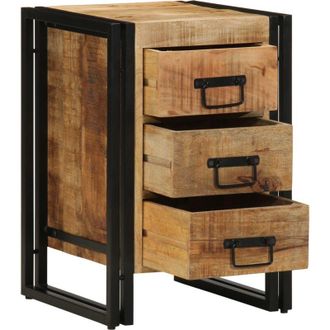 vidaXL Armadio da Notte 40 x 35 x 50 cm legno massello di mango - Vidaxl