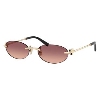 Tiffany & Co. Ronde Zonnebril - unisex - Zonnebrillen - Geel - 56 MM - Accessoires