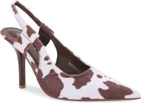 Berness Faux Suede Slingback Stiletto Pump in Cow at Nordstrom Rack, Size 5.5