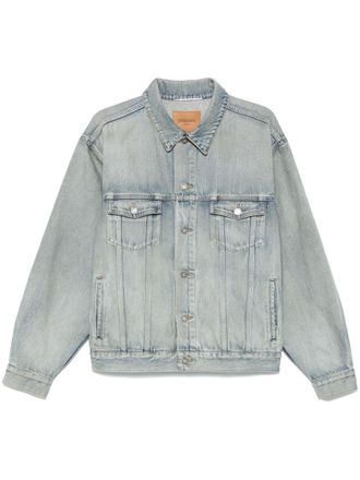 Saint Laurent Mens Distressed Denim Jacket