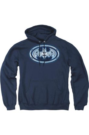 Gildan Batman Cyber Bat Shield Adult Pull Over Hoodie / Hooded Sweatshirt