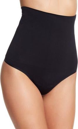Yummie Tummie High Waist Shaping Thong in Bk at Nordstrom Rack, Size Large/x-Large