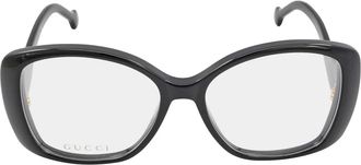 Gucci Demo Butterfly Ladies Eyeglasses GG1236O 001 56