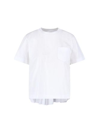 sacai T-Shirt Plissettata