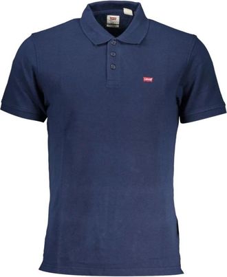 Levi's Blauw Katoenen Poloshirt - Heren - Polos - Blauw - 2XL - Katoen - Tops