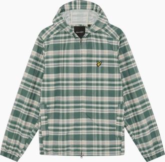 Lyle & Scott Mens Lyle & Scott Tartan Lightweight Hooded Jacket - Green - Size: Regular/40