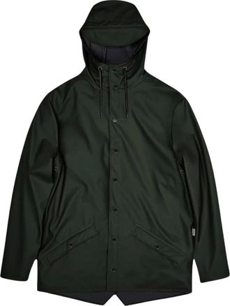 Rains Jacket - Heren - Jassen - Groen - Maat: L Leer