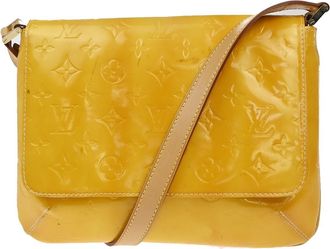 Louis Vuitton Thompson Street Monogram Vernis Yellow Patent_Leather Handbag (Pre-Owned)