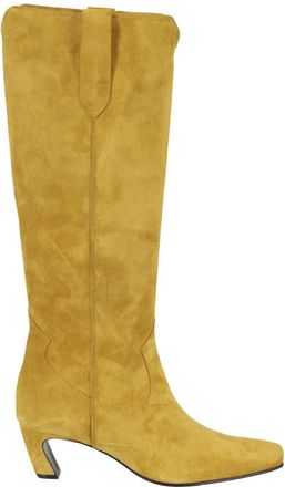 Aldo Castagna High Boots - Dames - Hoge Laarzen - Geel - 39 EU - Leer - Schoenen