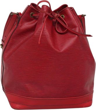 Louis Vuitton Noe Handbag Epi Leather Red Leather Bag (Pre-Owned)