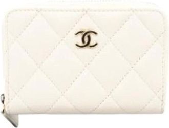Chanel Pre-owned Wallets, female, White, Size: ONE SIZE Pre-owned Coin purse/coin case