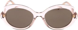 Loewe Slanke Ronde Zonnebril - Dames - Zonnebrillen - Roze - ONE Size - Accessoires