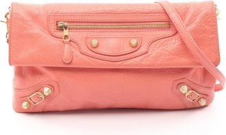 Balenciaga Orange Leather Clutch Bag (Pre-Owned)