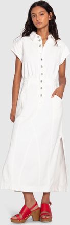 Belle & Bloom Sundown Denim Midi Shirt Dress