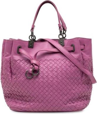 Bottega Veneta Pre-owned Bucket Bags, female, Pink, Size: ONE SIZE Pre-owned Vintage Bucket Bag