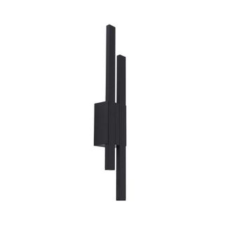 Lindby L&aacute;mpara de pared LED exterior de aluminio negro